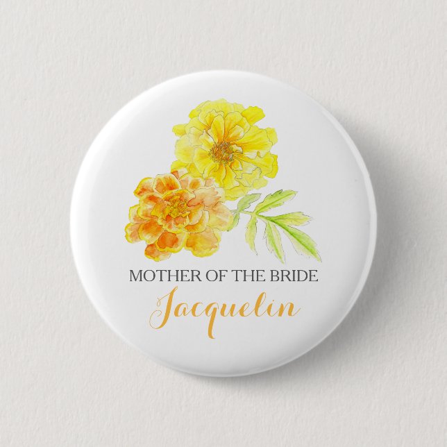 botón boda de arte de la Madre de la novia (Anverso)