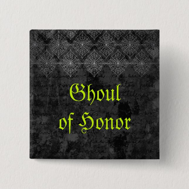 botón Boda de Eerie Halloween (Anverso)