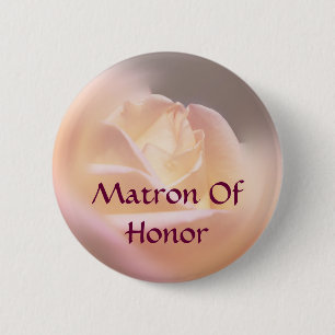 Botón Boda De Flor De Rosa De Honor