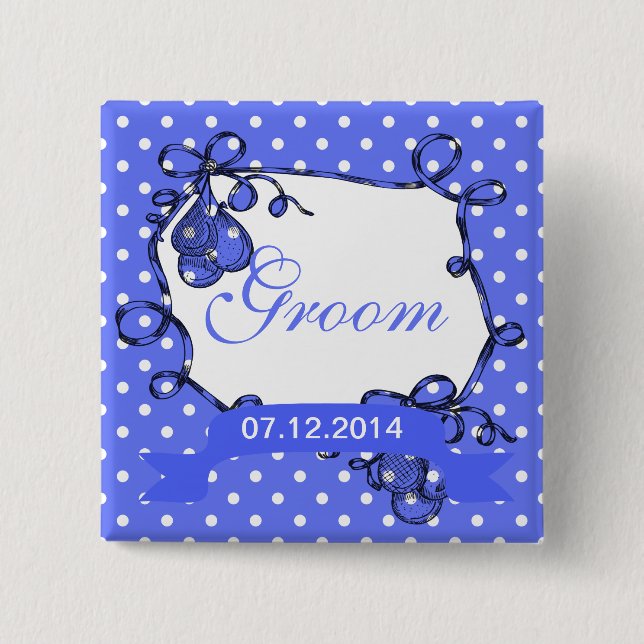 botón boda de Groom (Anverso)