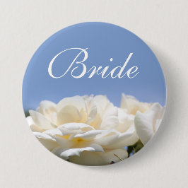 botón boda de novia flor de rosa blanca pura bonit
