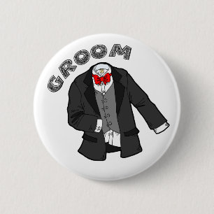 botón boda Groom