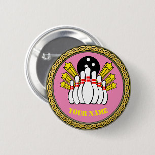 Botón - Bola - Añadir nombre - Rosa