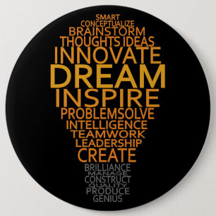 botón Bombilla inspiradora