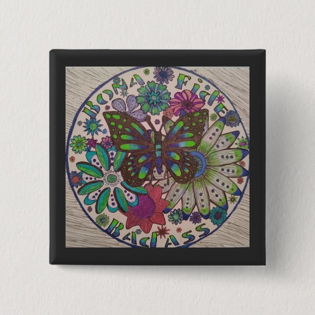 botón Bona Fide Badass (Anverso)