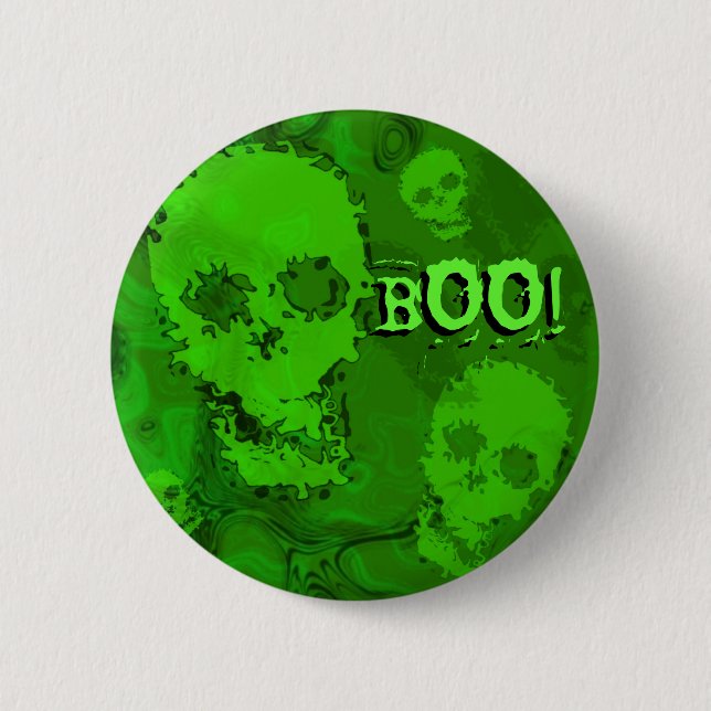 Botón 'Boo!' del espectro de cráneos (Anverso)