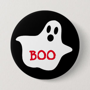 botón Boo Ghost Halloween