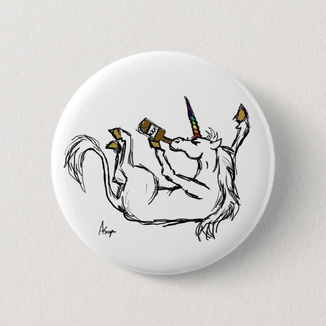 Botón borracho del unicornio (Anverso)