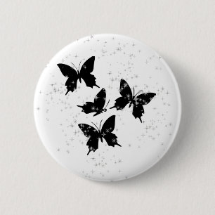 Botón brillante de la mariposa