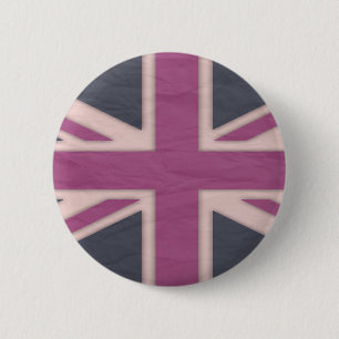 Botón británico rosado clásico
