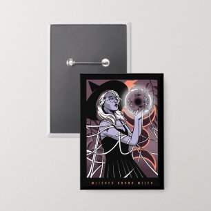 Botón Bruja de las brujas - Bruja mística