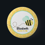 botón Bumble Bee<br><div class="desc">Nuestros botones de personalizable hacen grandes regalos de favor o etiquetas de nombre para el fiesta de la ducha bebé o los invitados! Pedir a granel obtendrá un descuento y cada botón puede ser personalizado!</div>