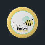 botón Bumble Bee<br><div class="desc">Nuestros botones de personalizable hacen grandes regalos de favor o etiquetas de nombre para el fiesta de la ducha bebé o los invitados! Pedir a granel obtendrá un descuento y cada botón puede ser personalizado!</div>