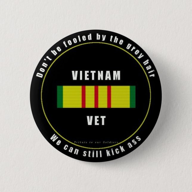 Botón cabelludo gris del veterinario de Vietnam (Anverso)