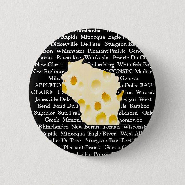 botón Cabeza de queso de las ciudades de Wisconsin (Anverso)
