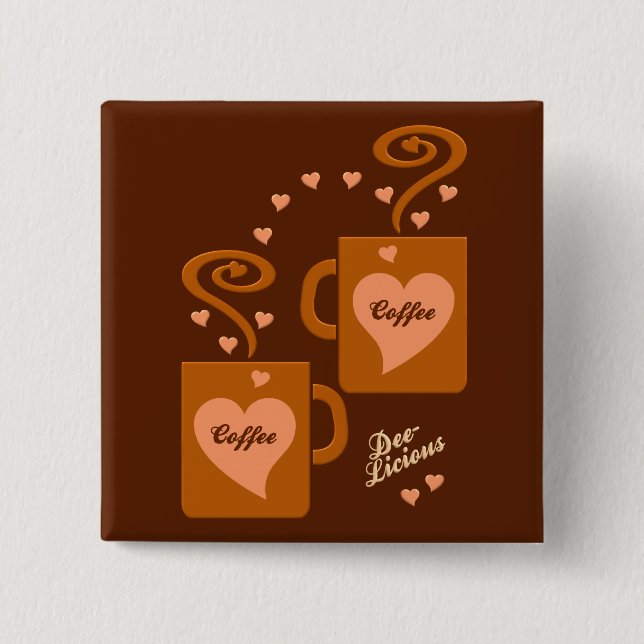 botón Café Amantes, personalizar (Anverso)
