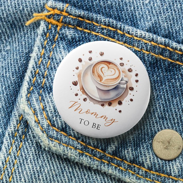 botón Café Baby Shower Mommy to Be (Subido por el creador)