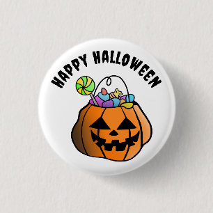 botón Calabaza de Halloween