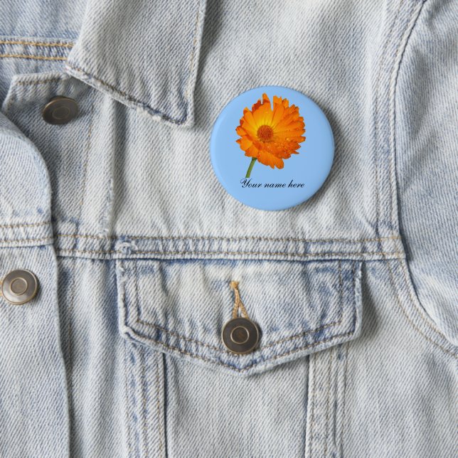 Botón - Calendula sobre el stem (In situ)