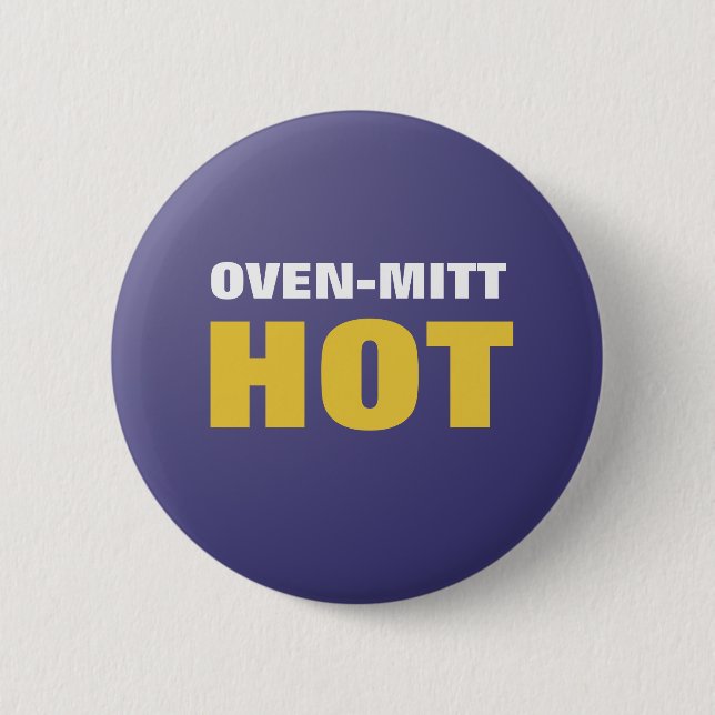 botón caliente divertido Oven-Mitt (Anverso)