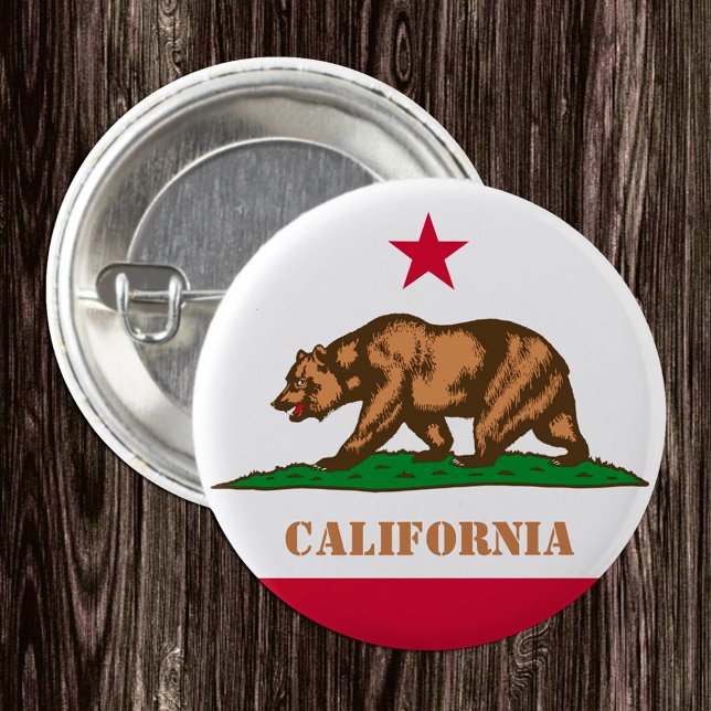 Botón California, bandera californiana patriótica (Subido por el creador)
