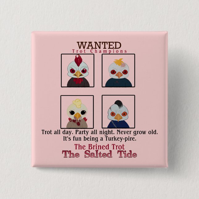 botón Campeón de trote con trenzas 2024 (Anverso)