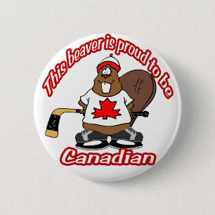 Botón canadiense del castor