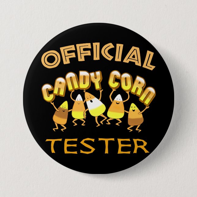 Botón Candy Corn Halloween (Anverso)