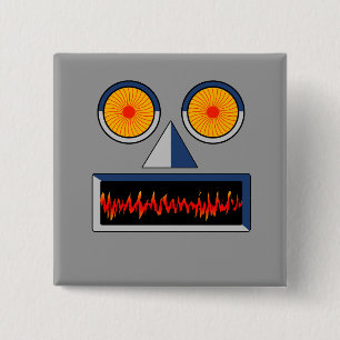 Botón Cara de robot