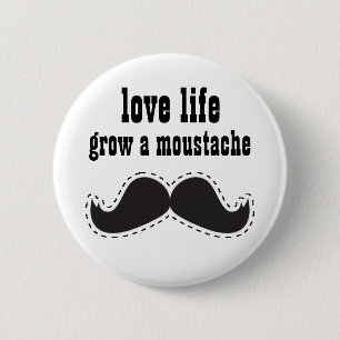 BOTÓN cariñoso del bigote de la vida
