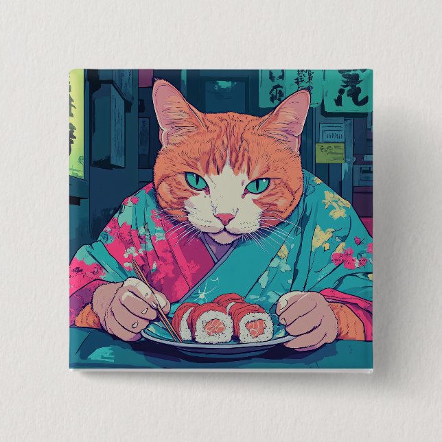 BOTÓN CAT DE SUSHI (Anverso)