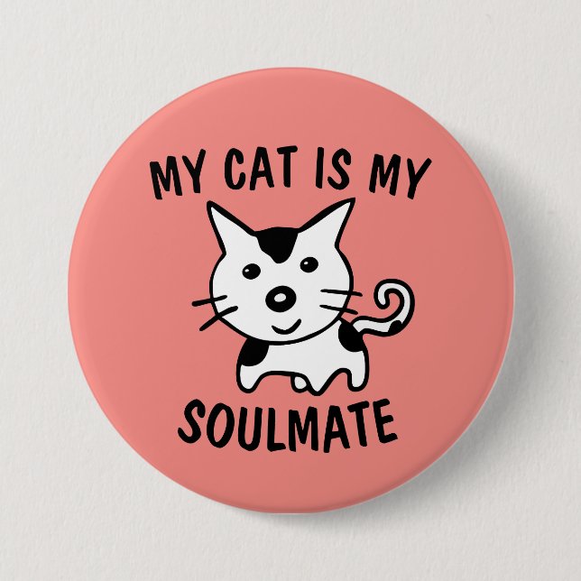 BOTÓN CAT el día de San Valentín, SOULMATO (Anverso)