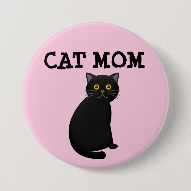 BOTÓN CAT MOM (CAT NEGRO) (Anverso)