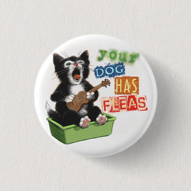 botón Cat Ukulele (Anverso)