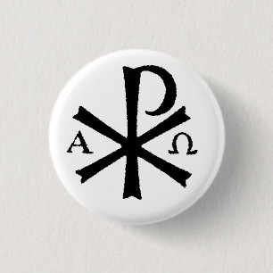 Botón católico de rho de la ji