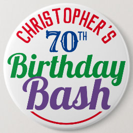 botón Celebración de cumpleaños número 70