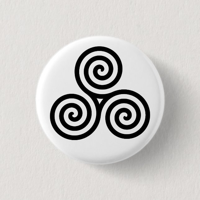 Botón Celtic Triskelion (Triskele) (Anverso)