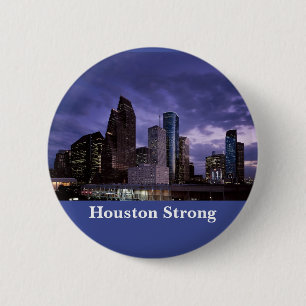 Botón céntrico fuerte del horizonte de Houston