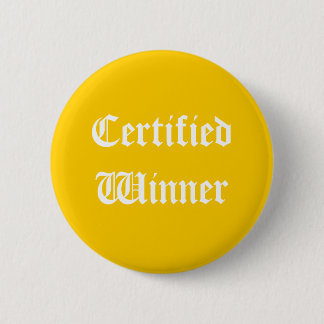 Botón certificado del ganador