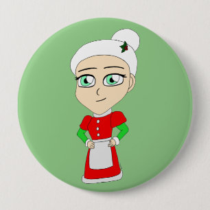 botón chibi mrs claus