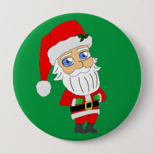 botón chibi santa claus