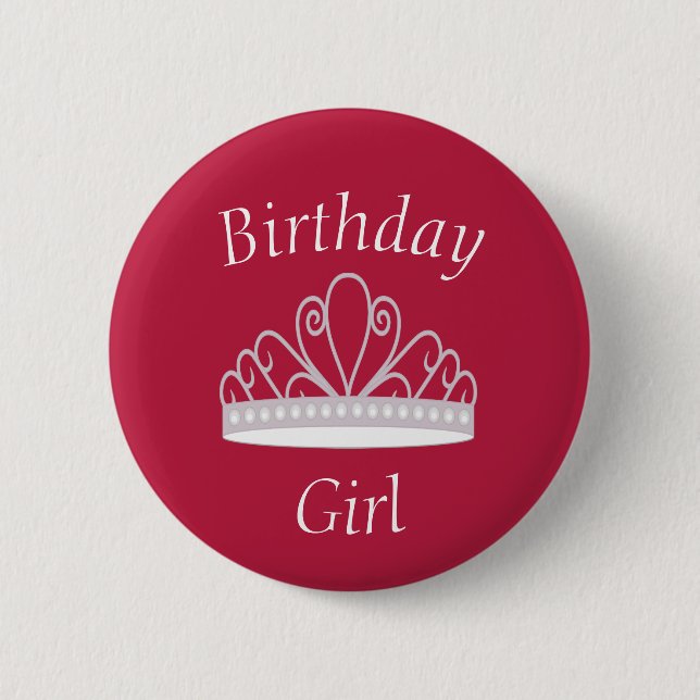 botón Chica de cumpleaños (Anverso)