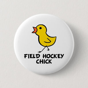 botón Chick de hockey de campo