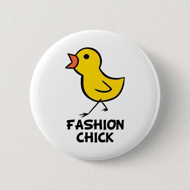 botón Chick de moda (Anverso)