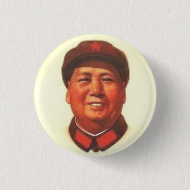 Botón chino de Mao Zedong del presidente (Anverso)
