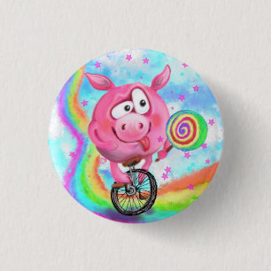 botón Cíclito de Circo Feliz Acrobat