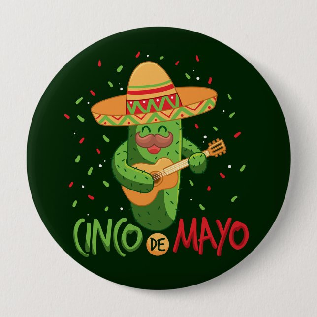 Botón Cinco de Mayo (Anverso)