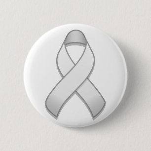 botón Cinta de conciencia blanca