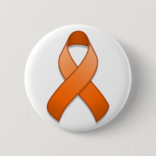 botón Cinta de la conciencia del naranja (Anverso)