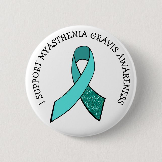 botón Cinta de la Miastenia Gravis Awareness (Anverso)